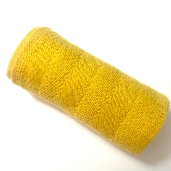 CASHMERE KNIT Scarf with Ribbing at Short Sides, mustard yellow - Picture 2 of 3